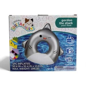 BigMouth X Squishmallows Gordon the Shark Swimming Pool Float New